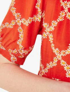 Whistles Daisy Floral-print Checked Woven Midi Dress 9 Whistles Daisy Floral-print Checked Woven Midi Dress -Whistles Shop R04171135 MULTICOLOURED ALT04