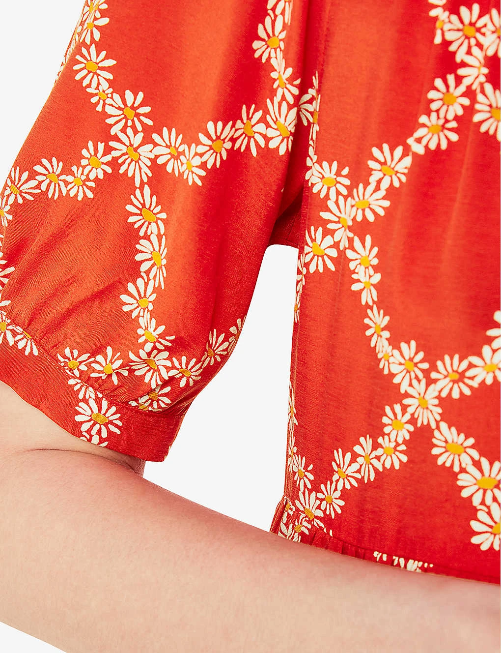 Whistles Daisy Floral-print Checked Woven Midi Dress 5 Whistles Daisy Floral-print Checked Woven Midi Dress - Image 5