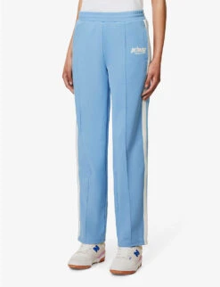 Sporty & Rich X Prince Contrast-stripe Cotton-blend Jogging Bottoms -Whistles Shop R04173081 BLUEWHITE ALT02