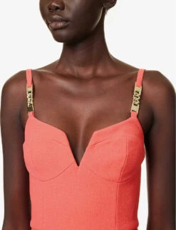 Rebecca Vallance Piero Sweetheart-neckline Stretch-woven Gown 10 Rebecca Vallance Piero Sweetheart-neckline Stretch-woven Gown -Whistles Shop R04174368 TANGERINE ALT04