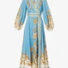 Zimmermann Chintz Paisley-pattern Wrap Cotton Midi Dress