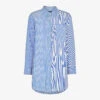 Whistles Millie Stripe Oversized Cotton Shirt