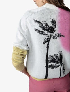 Zadig & Voltaire Montana Tie-dye Cotton-blend Jumper -Whistles Shop R04180437 ECRU ALT04