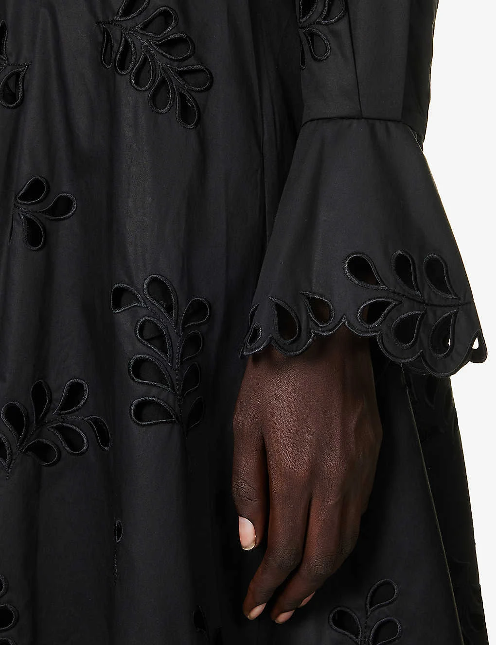 Eda Broderie-pattern Cotton Midi Dress 6 Eda Broderie-pattern Cotton Midi Dress - Image 6