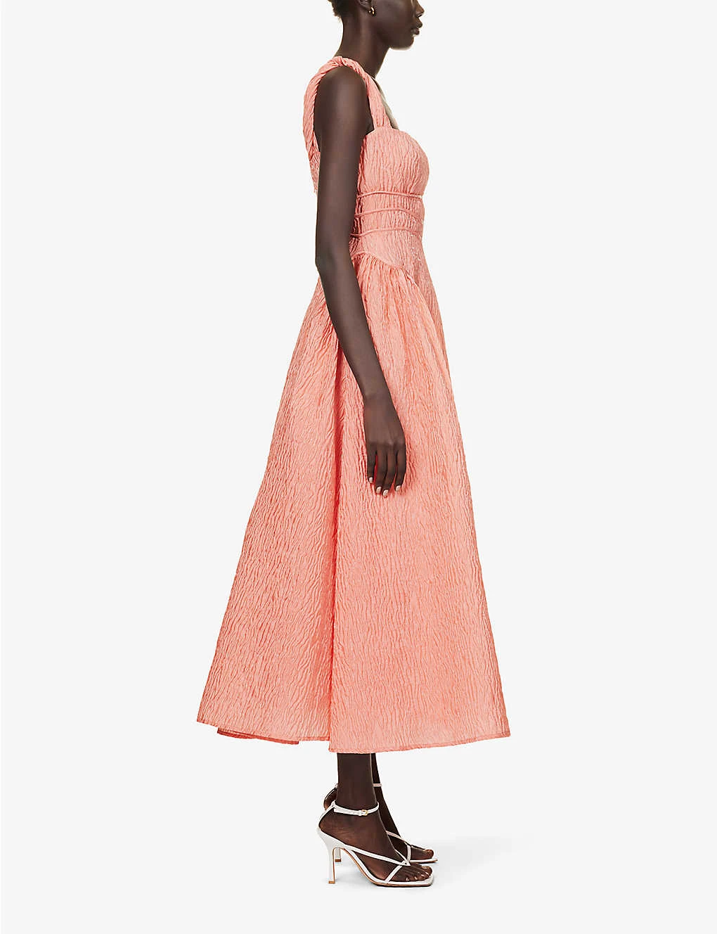 Sophy Textured Woven Midi Dress 3 Sophy Textured Woven Midi Dress - Image 3