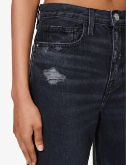 FRAME Le Jane Crop Straight-leg High-rise Jeans -Whistles Shop R04187454 INKWELLRIPS ALT04