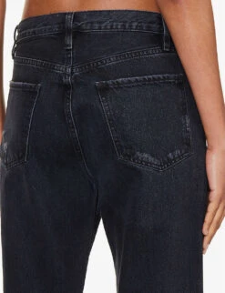 FRAME Le Jane Crop Straight-leg High-rise Jeans -Whistles Shop R04187454 INKWELLRIPS ALT05