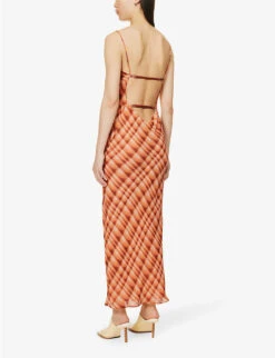 BEC + BRIDGE Soleil Graphic-print Silk Maxi Dress 8 BEC + BRIDGE Soleil Graphic-print Silk Maxi Dress -Whistles Shop R04188952 GOLDENHOURCHECK ALT03