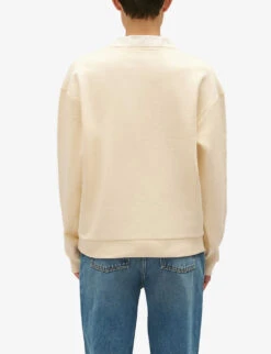 CLAUDIE PIERLOT Toupie Removable-collar Long-sleeve Cotton Jumper -Whistles Shop R04189974 NATURELS ALT03
