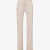 Juicy Couture Logo-embroidered Straight-leg Velour Trousers