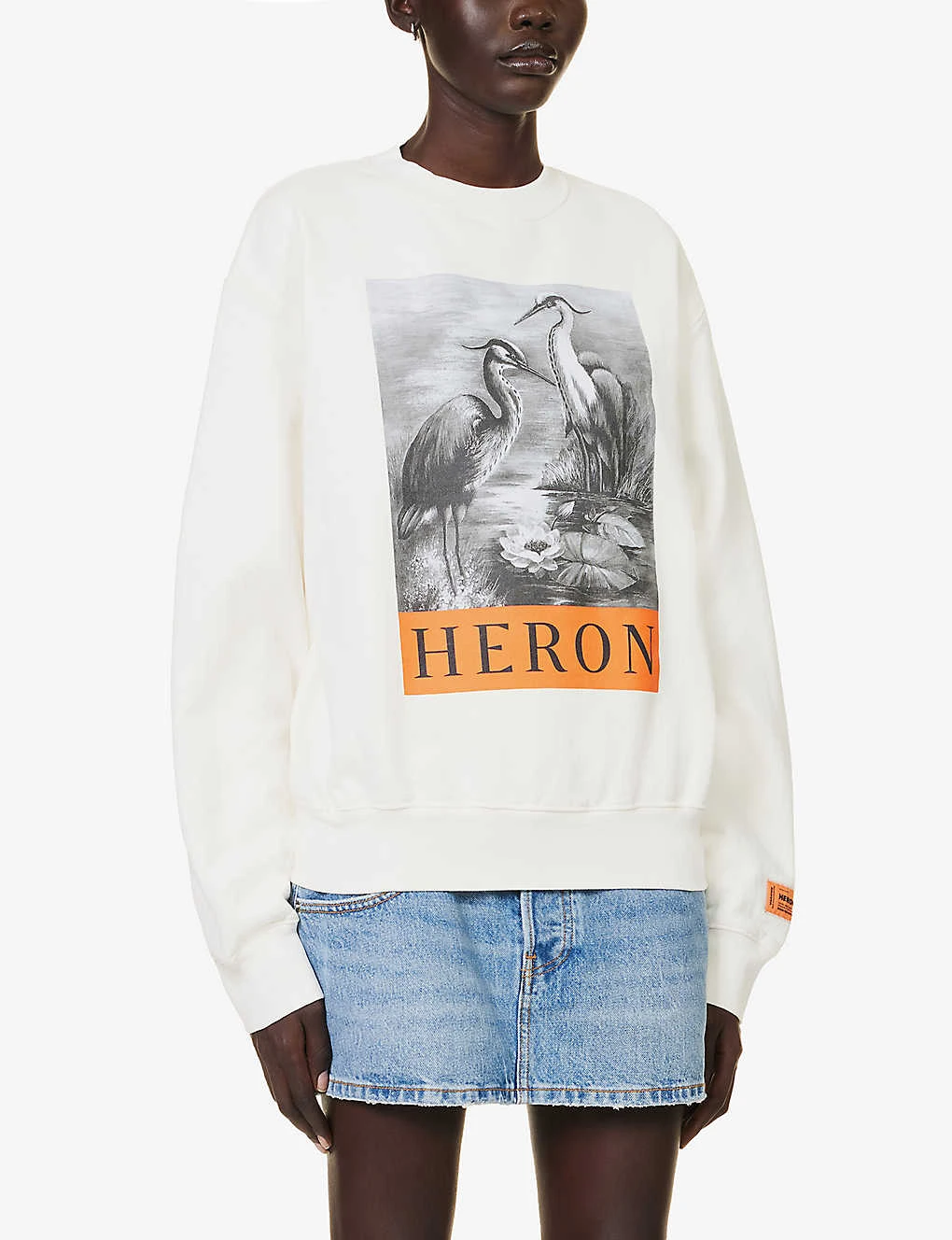 Branded-print Relaxed-fit Cotton Sweatshirt 3 Branded-print Relaxed-fit Cotton Sweatshirt - Image 3