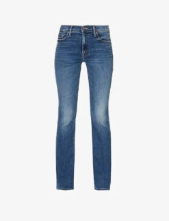 MOTHER Outsider Sneak Slim-flare High-rise Stretch-denim Jeans