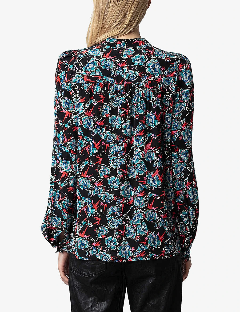 Zadig & Voltaire Tchin Floral-print Silk Shirt 4 Zadig & Voltaire Tchin Floral-print Silk Shirt - Image 4