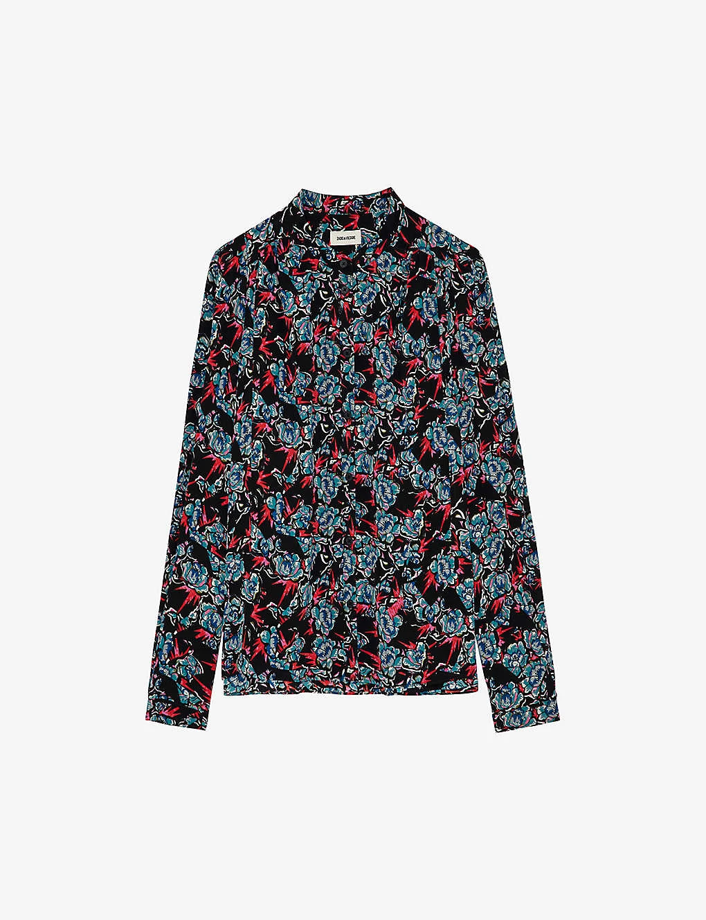 Zadig & Voltaire Tchin Floral-print Silk Shirt 1 Zadig & Voltaire Tchin Floral-print Silk Shirt