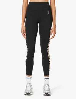 P.E NATION Pursuit Slim-fit High-rise Stretch-recycled-polyester Leggings -Whistles Shop R04199856 BLACK ALT02