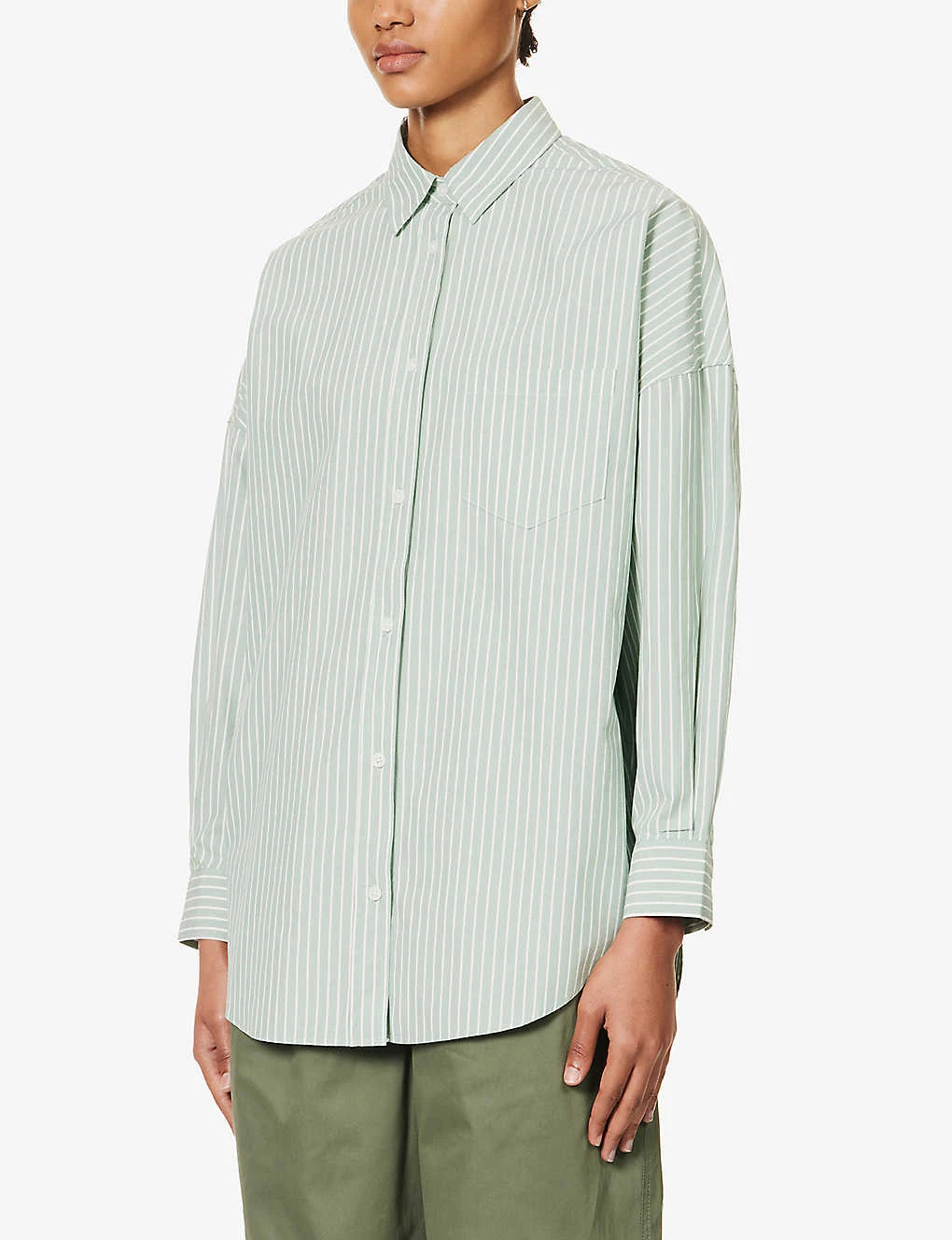 Chiara Dropped-shoulder Relaxed-fit Cotton Shirt 3 Chiara Dropped-shoulder Relaxed-fit Cotton Shirt - Image 3