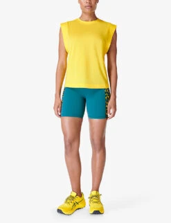 Sweaty Betty Breathe Easy Boxy-fit Stretch-jersey T-shirt -Whistles Shop R04201935 APOLLOYELLOW ALT01