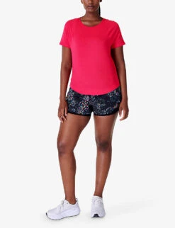 Sweaty Betty Breathe Easy Short-sleeved Stretch-recycled Polyester T-shirt -Whistles Shop R04201938 VENUSPINK ALT01