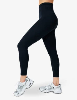 Sweaty Betty All Day 7/8 Cross-waist Stretch-woven Leggings 6 Sweaty Betty All Day 7/8 Cross-waist Stretch-woven Leggings -Whistles Shop R04201975 BLACK ALT02