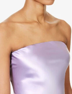 Joana Strapless Silk Midi Dress -Whistles Shop R04203303 AURA ALT04