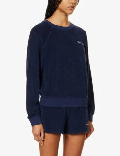 Tennis Club Brand-embroidered Cotton T-shirt -Whistles Shop R04205042 NAVY ALT02