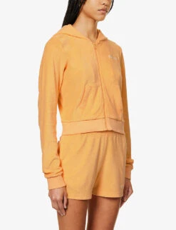 Tennis Club Brand-embroidered Cotton Hoody -Whistles Shop R04205043 SAFFRON ALT02