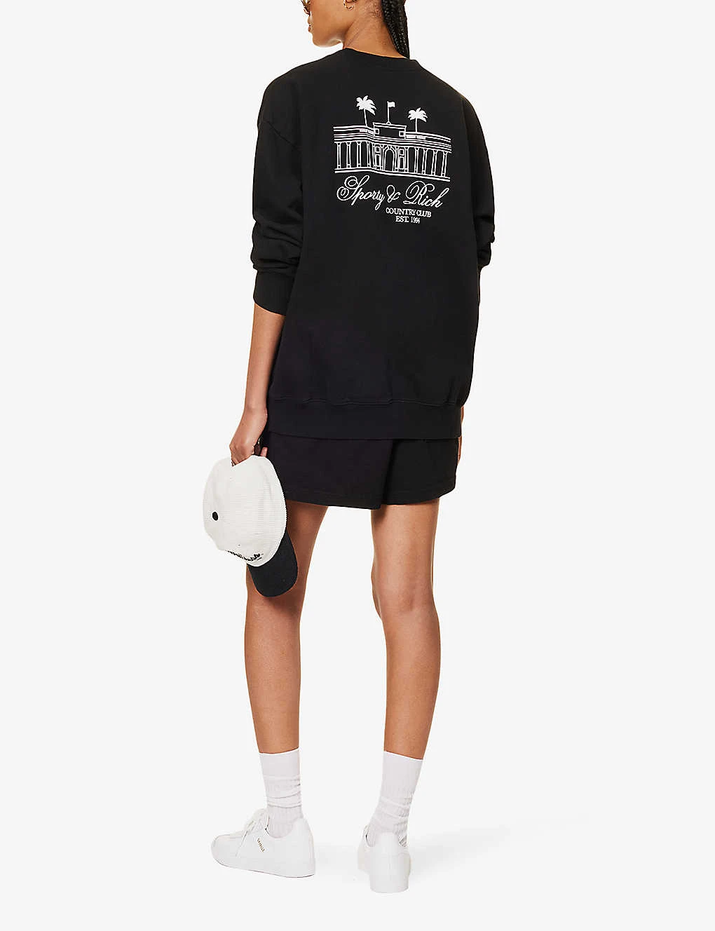 Country Club Brand-print Relaxed-fit Cotton-jersey Sweatshirt 2 Country Club Brand-print Relaxed-fit Cotton-jersey Sweatshirt - Image 2