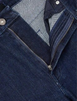 7 For All Mankind Easy Slim Belt-loop High-rise Straight-leg Stretch-denim Jeans -Whistles Shop R04209087 SOHOCLASSIC ALT06