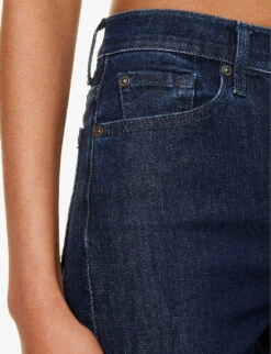 7 For All Mankind Modern Dojo High-rise Flared-leg Stretch-denim Jeans -Whistles Shop R04209088 SOHOCLASSIC ALT04