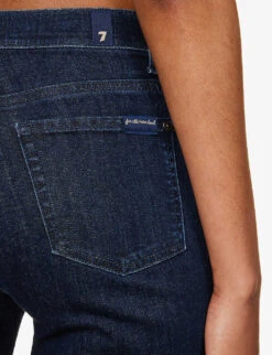 7 For All Mankind Modern Dojo High-rise Flared-leg Stretch-denim Jeans -Whistles Shop R04209088 SOHOCLASSIC ALT05