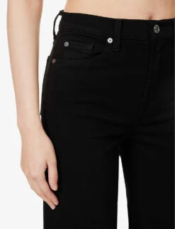 7 For All Mankind Modern Dojo Flared High-rise Stretch-denim Jeans 9 7 For All Mankind Modern Dojo Flared High-rise Stretch-denim Jeans -Whistles Shop R04209089 SOHONIGHT ALT04