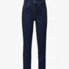 7 For All Mankind Straight-leg Mid-rise Stretch-denim Jeans