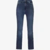 7 For All Mankind Slim Kick Belt-loop Mid-rise Straight-leg Stretch-denim Jeans