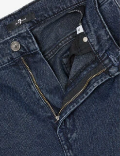 7 For All Mankind Logan Stovepipe Belt-loop High-rise Straight-leg Stretch-denim Jeans -Whistles Shop R04209093 ACTION ALT06