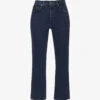 7 For All Mankind Logan Stovepipe Belt-loop High-rise Straight-leg Stretch-denim Jeans