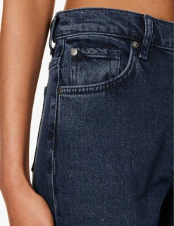 7 For All Mankind Tess Belt-loop High-rise Straight-leg Stretch-denim Jeans -Whistles Shop R04209094 ACTION ALT04