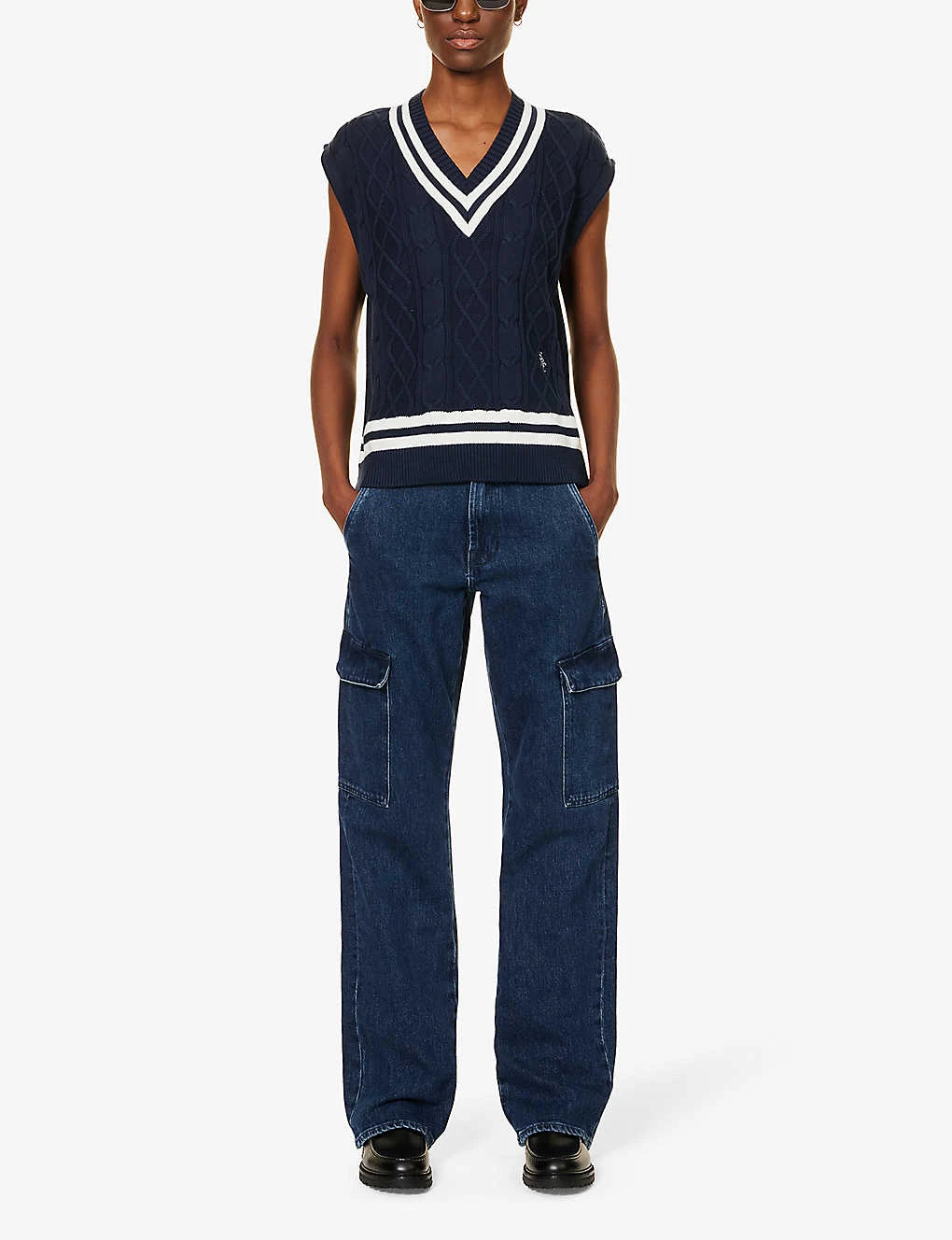 7 For All Mankind Tess Flap-pocket Mid-rise Straight-leg Stretch-denim Jeans 2 7 For All Mankind Tess Flap-pocket Mid-rise Straight-leg Stretch-denim Jeans - Image 2