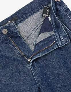 7 For All Mankind Tess Flap-pocket Mid-rise Straight-leg Stretch-denim Jeans 13 7 For All Mankind Tess Flap-pocket Mid-rise Straight-leg Stretch-denim Jeans -Whistles Shop R04209095 DARKBLUE ALT06