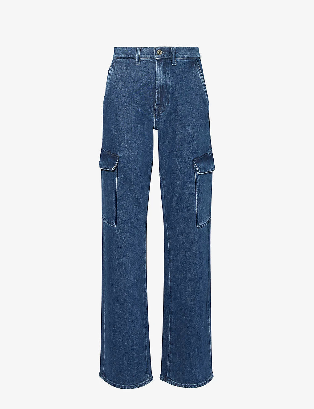 7 For All Mankind Tess Flap-pocket Mid-rise Straight-leg Stretch-denim Jeans 1 7 For All Mankind Tess Flap-pocket Mid-rise Straight-leg Stretch-denim Jeans